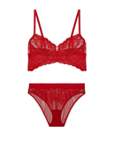 Btemptd Haute Red Opening Act Bralette & Cheeky Set