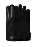 UGG Black Plush Zip Shorty Gloves