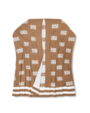 UGG 22667 Chestnut/Multi Women's Graphic Logo Ruana myselflingerie.com