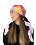 Tie Ur Knot The Ella Adjustable Pre-Tied Bandanna with Full Non Slip Grip