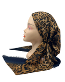 SG Leopard Print Adjustable Pre-Tied Bandanna with Small Velvet Grip