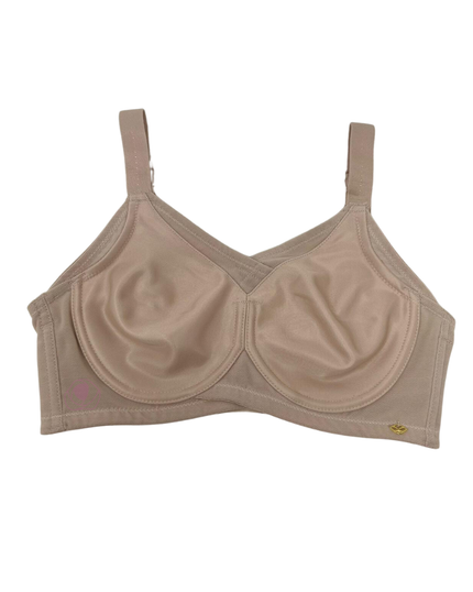 D002F Flat Nude Seamless Minimizer Underwire Bra