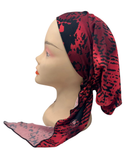 BUL561 Spotted Red Unlined Pre-Tied Bandanna