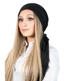 Tie Ur Knot Black Solid Square