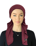 HTDBY Burgundy Textured Design Pre-Tied Bandanna