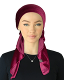 HVBY Berry Velvet Pre-Tied Bandanna