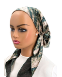 IT2255-24 Green Stonewashed Velour Pre-Tied Bandanna