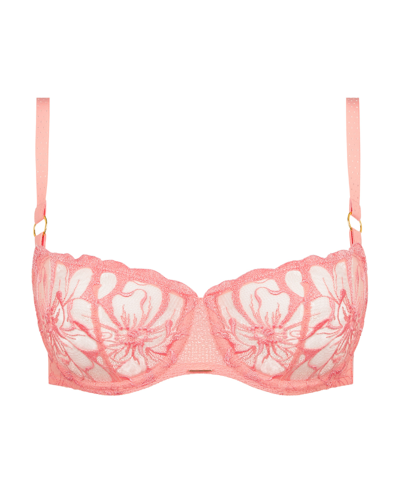 12M5 Candlelight Peach Fleurs Demi Underwire Bra