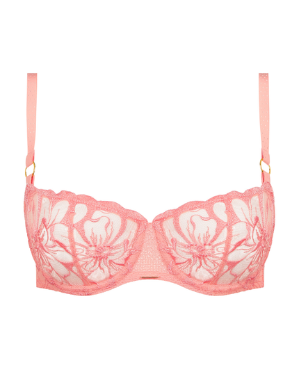 12M5 Candlelight Peach Fleurs Demi Underwire Bra