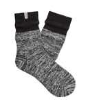 UGG Black Rib Knit Slouchy Quarter Socks