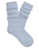 1014832 Bluebell Rib Knit Slouchy Crew Socks