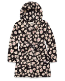 UGG Black Hibiscina Aarti II Hooded Plush Robe