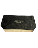 Jimmy Choo Black and Gold Zippered Toiletry Pouch