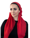 Solid Strawberry Adjustable Pre-Tied Bandanna with Full Grip