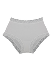 SL301PLS White Modal Lace Briefs Plus Sizes 3 Pack