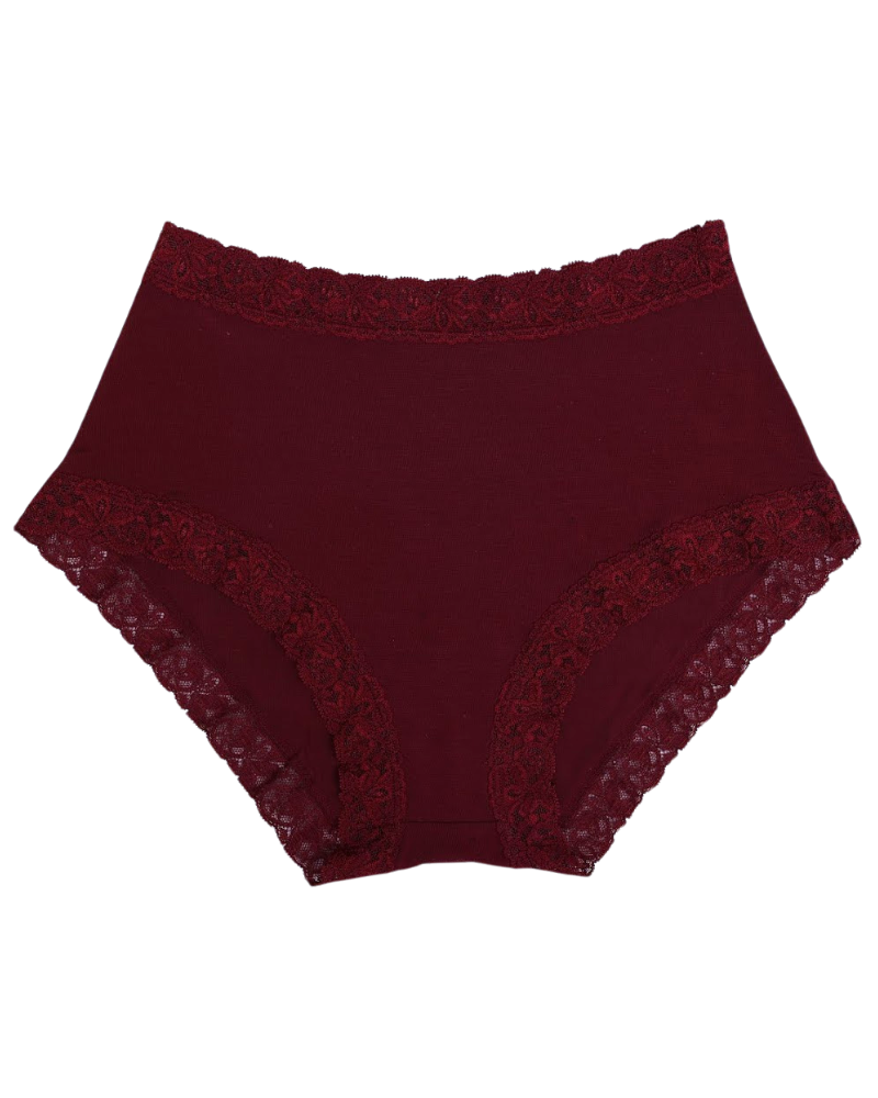 SL301PLS Cabernet Modal Lace Briefs Plus Sizes 3 Pack