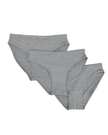 S303 Charcoal Modal Bikinis with Elastic Waist 3 Pack