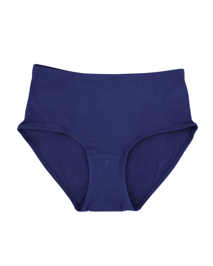 SHE S301PLS Indigo Blue Modal Briefs with Elastic Waist Plus Sizes 3 Pack myselflingerie.com