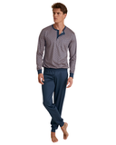 Calida 45280 #912 Relax Selected Men's 100% Supima Cotton Pajamas Set with Cuff myselflingerie.com