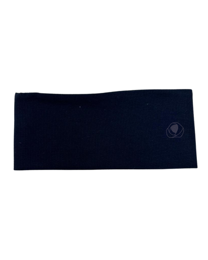 S747H Navy Solid Ribbed Cotton Headband