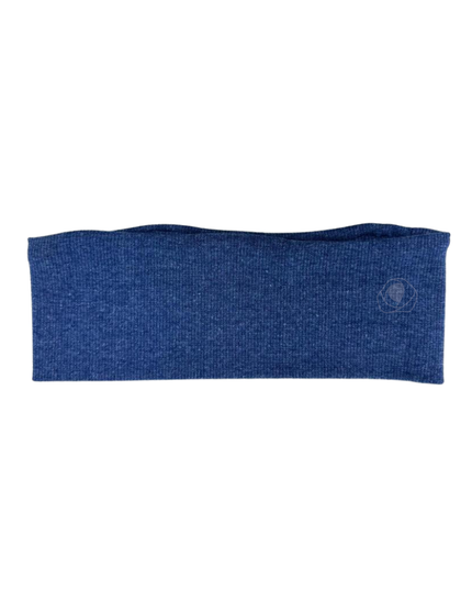 S747CY Chambray Solid Ribbed Cotton Headband