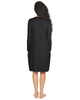 Me Moi CSP503-42 Black Bonded Long Sleeve Shell Dress 42