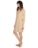 Me Moi CSP503-38 Nude Bonded Long Sleeve Shell Dress 38