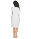 Me Moi CSP503-42 White Bonded Long Sleeve Shell Dress 42