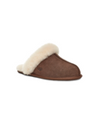 1106872 Scuffette II Espresso Suede Slipper with Fur Trim