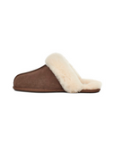 UGG Scuffette II Espresso Suede Slipper with Fur Trim