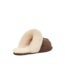 UGG Scuffette II Espresso Suede Slipper with Fur Trim