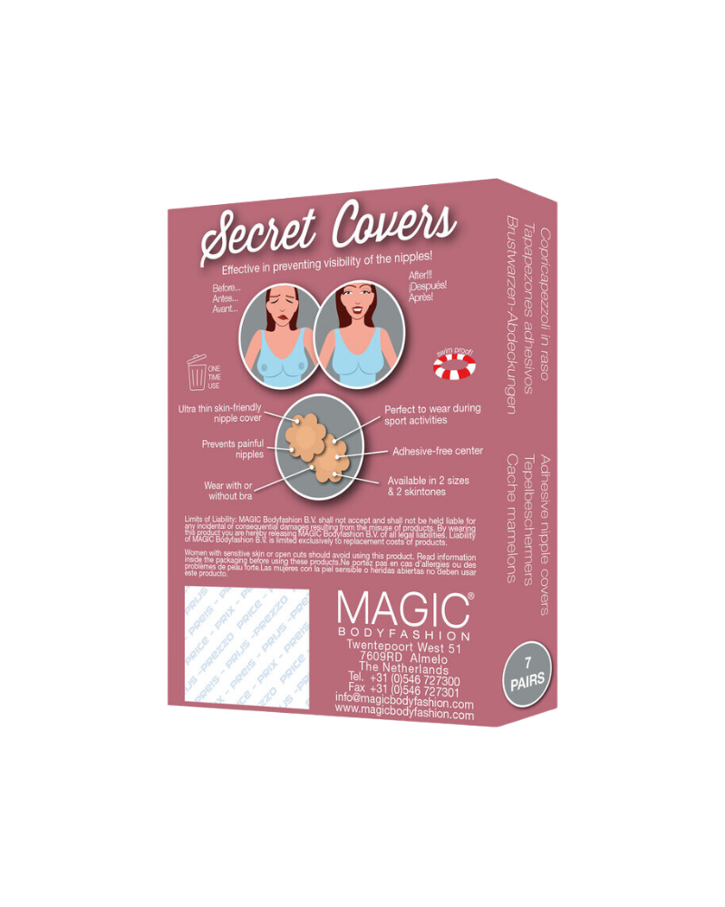 Magic Body Fashion 35SC Latte Secret Covers Disposable Nipple Shields –