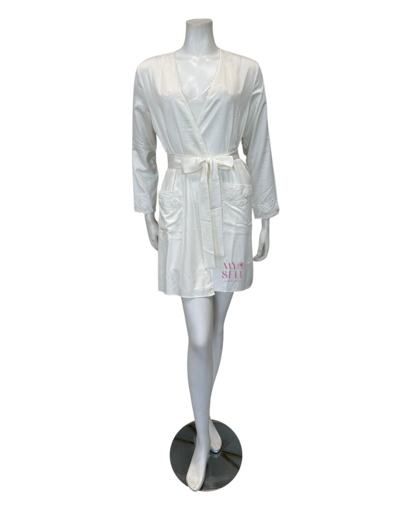 Rya Collection 735 + 745 Diana Ivory Chemise & Robe Set myselflingerie.com