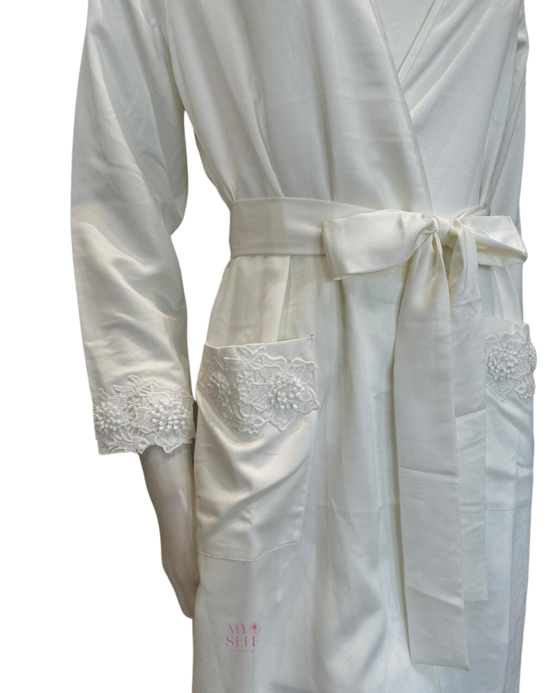 Rya Collection 735 + 745 Diana Ivory Chemise & Robe Set myselflingerie.com