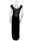 Oh! Zuza 4007 Black Lace Sheer Back Nightgown myselflingerie.com