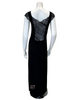 Oh! Zuza 4007 Black Lace Sheer Back Nightgown myselflingerie.com