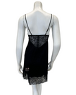 Oh! Zuza 4014 + 4015 Black Sheer Lace Modal Chemise & Wrap Set myselflingerie.com