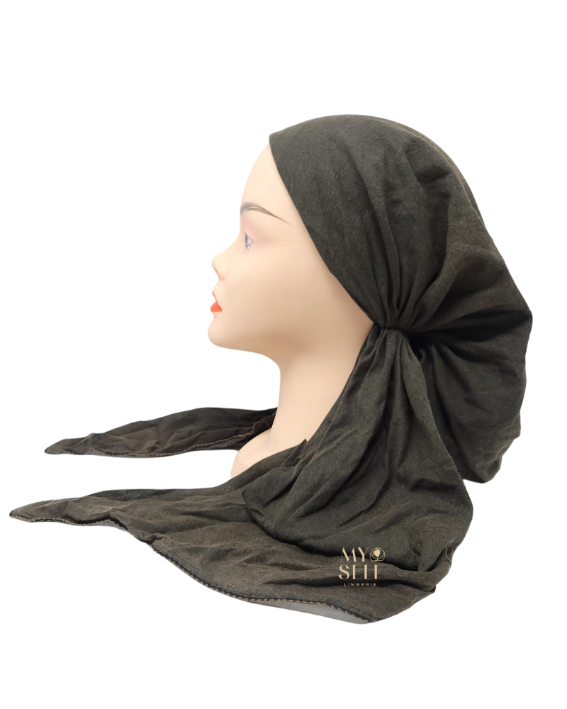 SG PR11 Black Stone Washed Adjustable Cotton Pre-Tied Bandanna myselflingerie.com