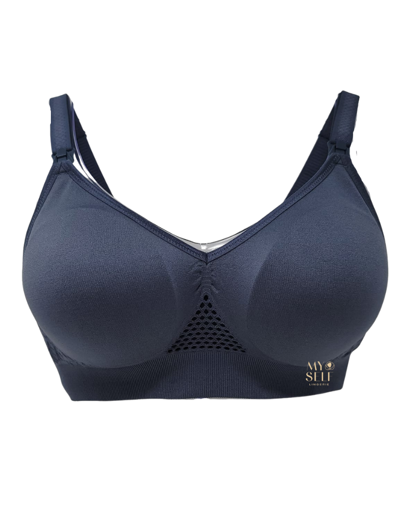 Anita 5096 Sky Grey Seamless Wire Free Nursing Bra myselflingerie.com