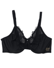 Wacoal 857361 Black Slim Silhouette Minimizer Underwire Bra myselflingerie.com