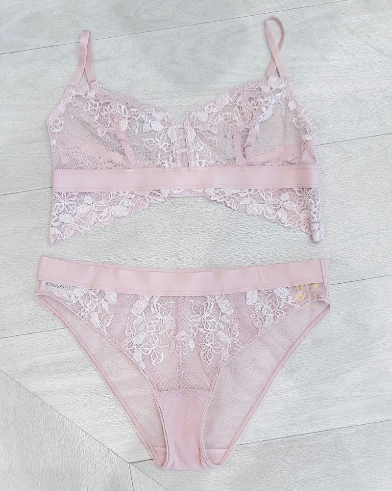 Btemptd 910227 + 945227 Blush Pink Opening Act Bralette & Panty Set myselflingerie.com