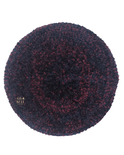 Atifa AT05NML Navy/Maroon Lined Chenille myselflingerie.com