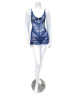Oh La La Cheri 2139 Estate Blue Lacey Babydoll with Bows & G-String myselflingerie.com