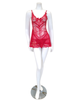 Oh La La Cheri 2139 Red Lacey Babydoll with Bows & G-String myselflingerie.com