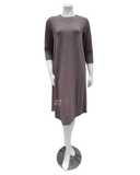 V-CVRUP-TR-TP Taupe French Terry Coverup Dress
