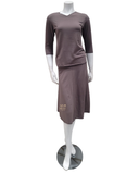 Jackie O`Loungewear Taupe French Terry 2 Piece Coverup Set