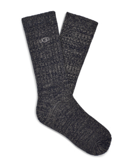 UGG 1115893 Navy Trey Rib Knit Men's Crew Socks myselflingerie.com