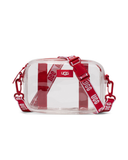 UGG 1142650 Samba Red/Clear Janey II Transparent Crossbody Handbag myselflingerie.com