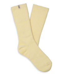 UGG 1014832 Pale Lily Rib Knit Slouchy Crew Socks myselflingerie.com