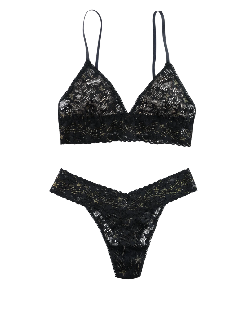 Hanky Panky 157426 + 151186 Night Fever Bralette & Thong Set Myselflingerie.com
